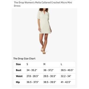 The Drop Women's Melia Collared Crochet Micro Mini Dress